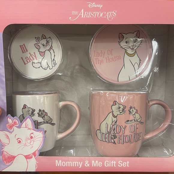 Disney Other - Disney The Aristocats Marie & Duchess Cats Mommy & Me Mug & Coaster Set NWT